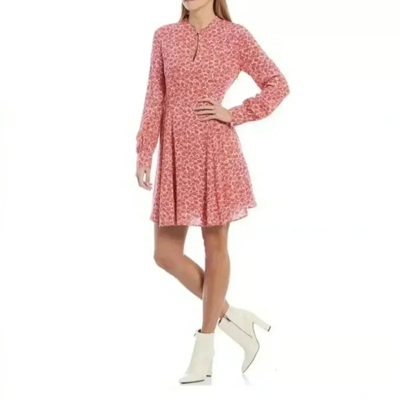 A loves a floral cherry print dress size L rayon - Picture 15 of 15